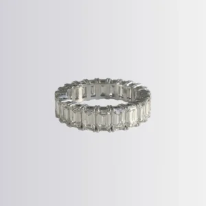 Lab Diamond Emerald Full Eternity Ring