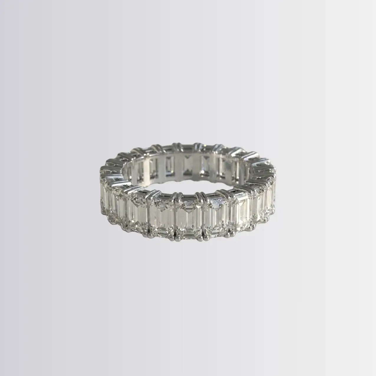 Lab Diamond Emerald Full Eternity Ring