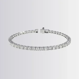 Lab Diamond Emerald Tennis Bracelet