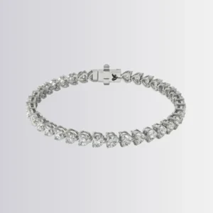 Lab Diamond Heart Tennis Bracelet