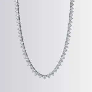 Lab Diamond Heart Tennis Necklace