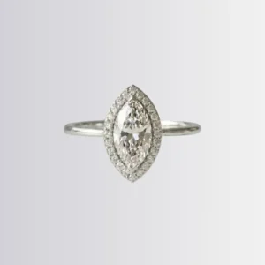 Lab Diamond Marquise Solitaire Engagement Ring