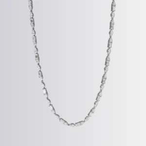 Lab Diamond Mixed Tennis Necklace