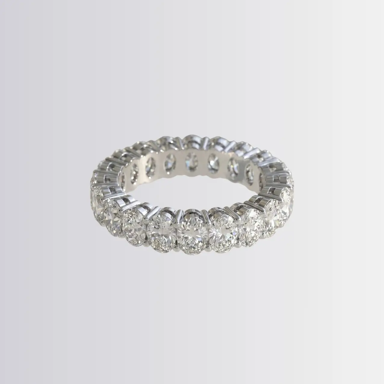 Lab Diamond Oval Full Eternity Ring