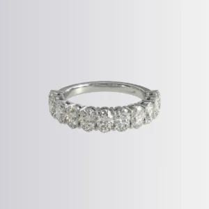Lab Diamond Oval Partial Eternity Ring