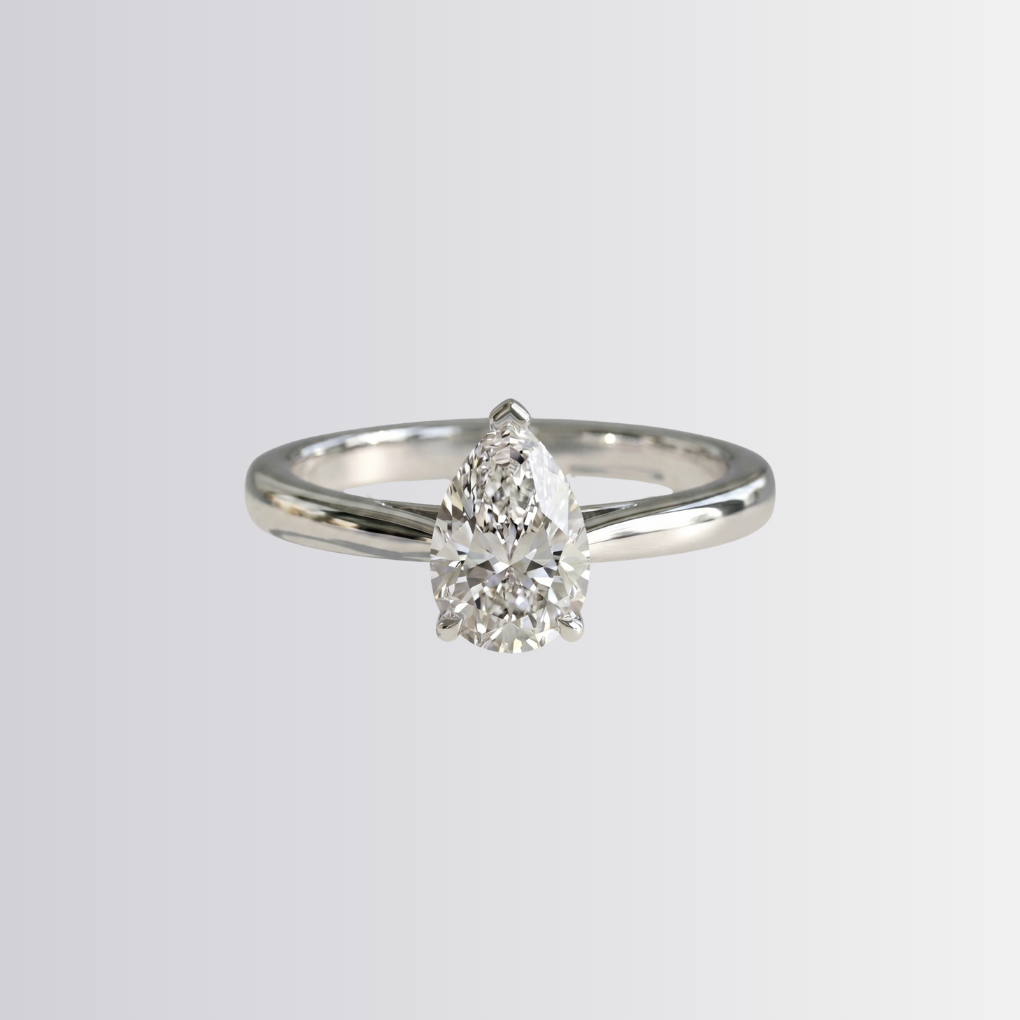 Pear Solitaire Engagement Ring
