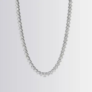 Lab Diamond Pear Tennis Necklace