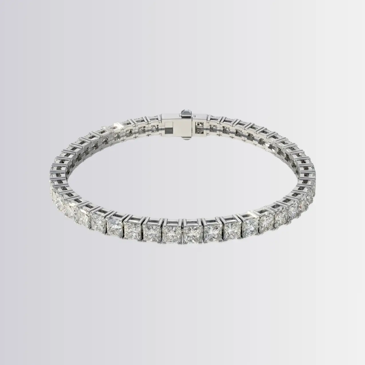 Lab Diamond Princess Tennis Bracelet