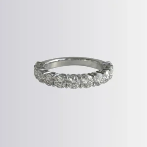 Lab Diamond Round Partial Eternity Ring