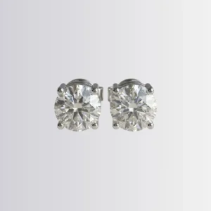Lab Diamond Round Solitaire Studs