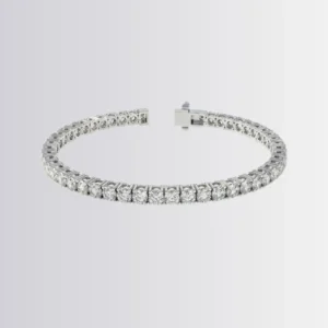 Lab Diamond Round Tennis Bracelet