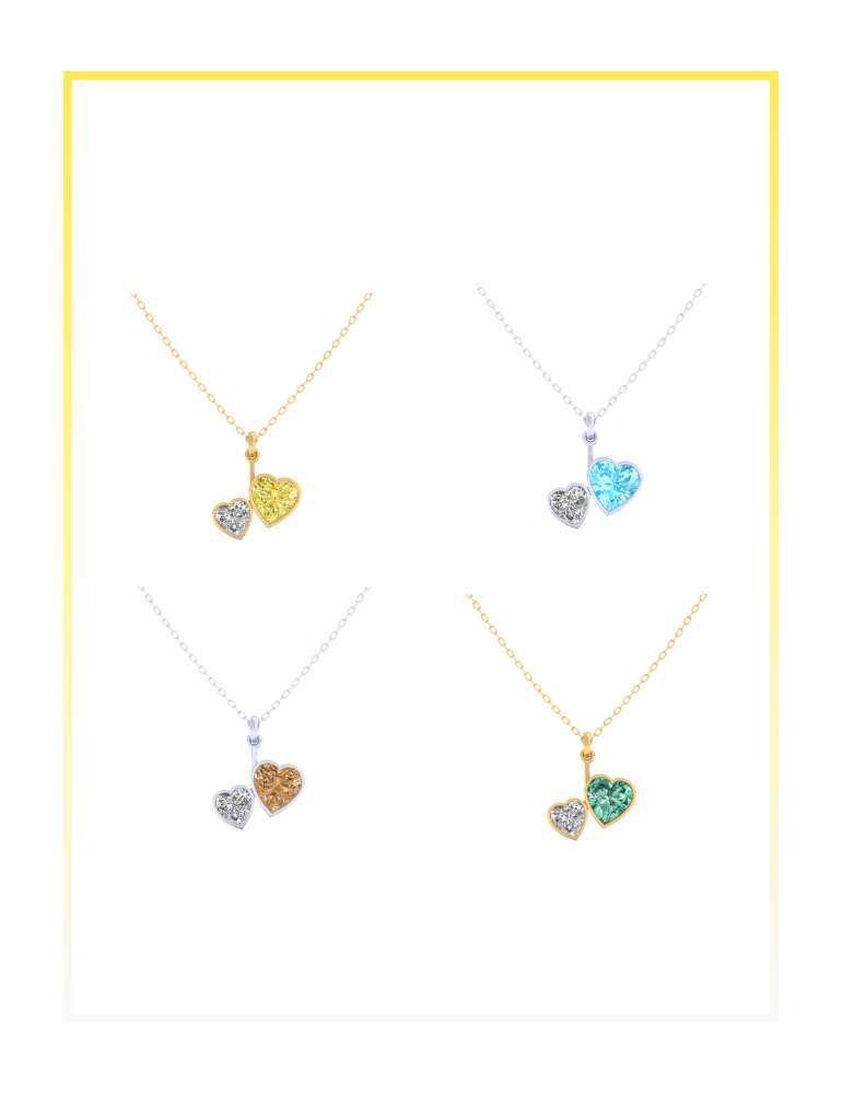 LJN Twin Hearts Pendant - Image 2