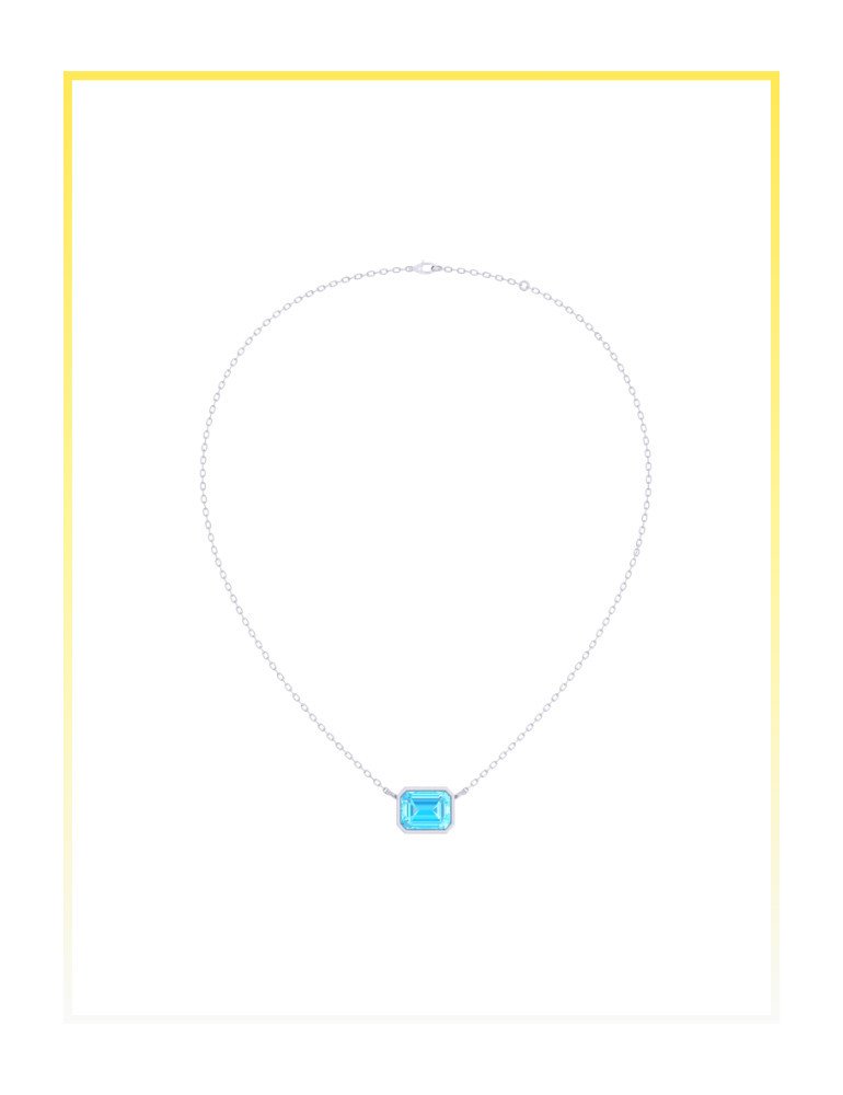 LJN Horizontal Emerald Pendant - Image 2