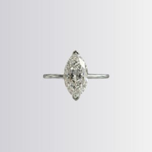 Lab Diamond 1ct Marquise Solitaire Engagement Ring
