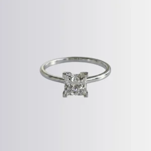 Lab Diamond 3ct Princess Solitaire Engagement Ring