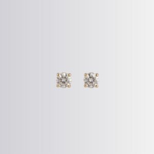 Lab Diamond 1ct Round Solitaire Earrings